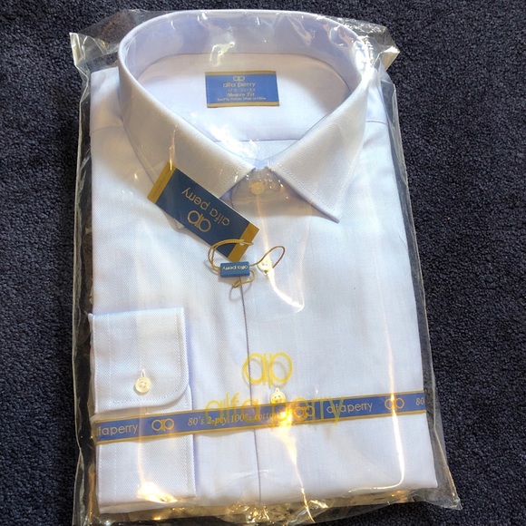 alfa perry Shirts Alfa Perry Modern Fit Blue White Striped Design